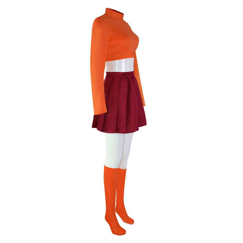 Velma Dinkley Cosplay Costume Uniform Outfits Halloween Carnival Costumes