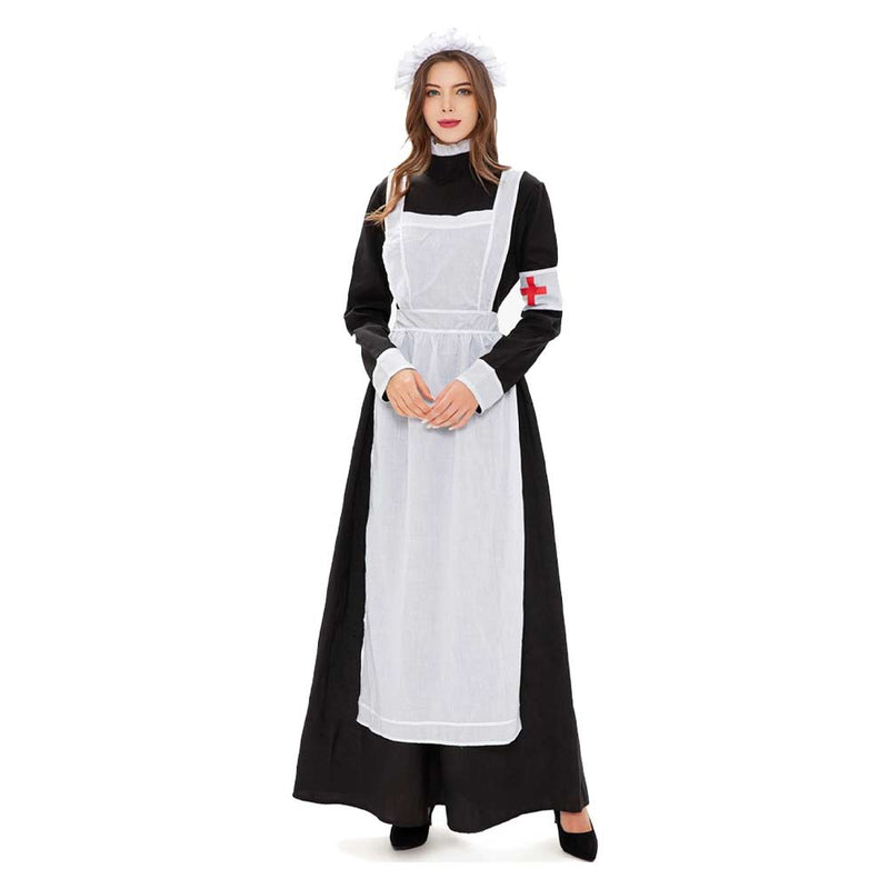 Victorian Nurse Cosplay Costume Outfits Halloween Carnival Suit