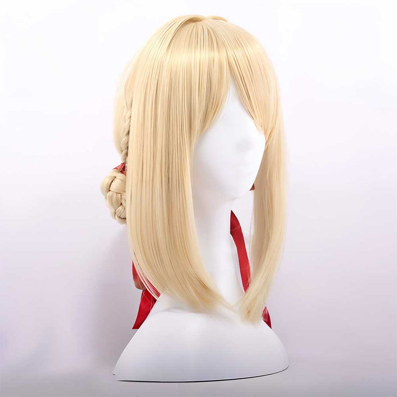 Violet Evergarden Cosplay Wig Heat Resistant Synthetic Hair Carnival Halloween Party Props ﻿