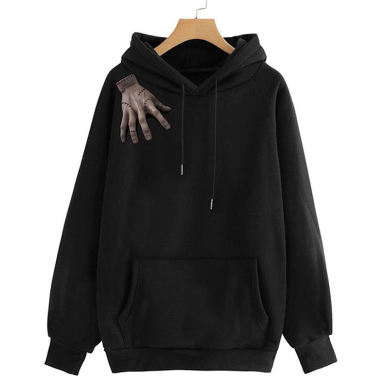 Wednesday Addams Cosplay Hoodie 3D Printed Hooded Sweatshirt Men Women Casual Streetwear Pullover