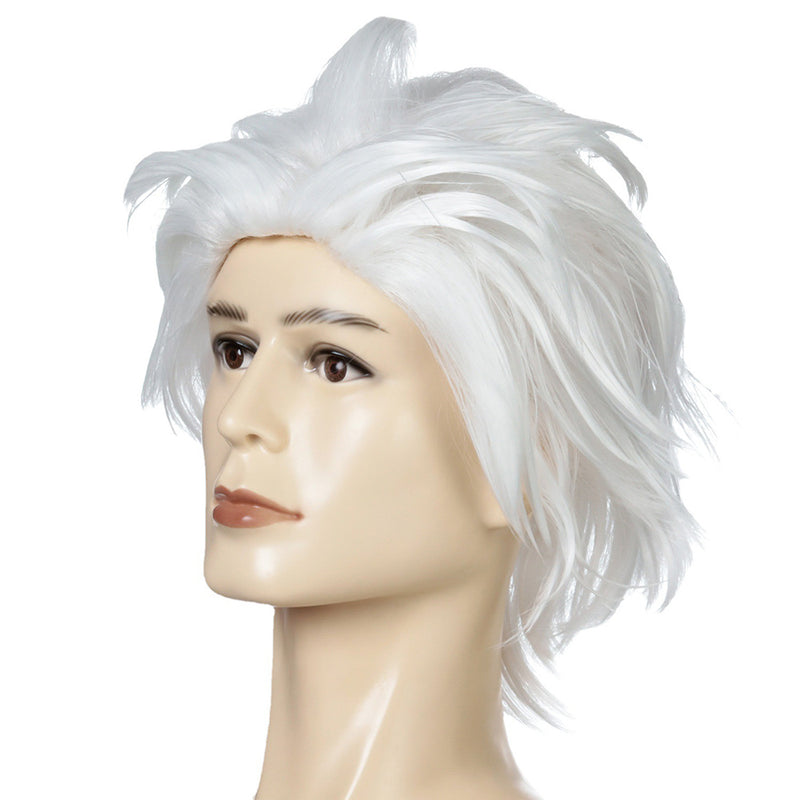 White  Cosplay Wig Heat Resistant Synthetic Hair Carnival Halloween Party Props