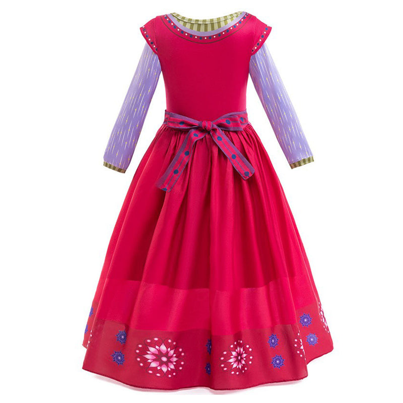 VeeGet Dahlia Flower Kids Girls Cosplay Dress Halloween Carnival Costume GirlKidsCostume