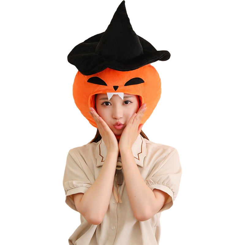 Wizard Pumpkin Cosplay Hat Cap Halloween Carnival Costume Accessories Gifts