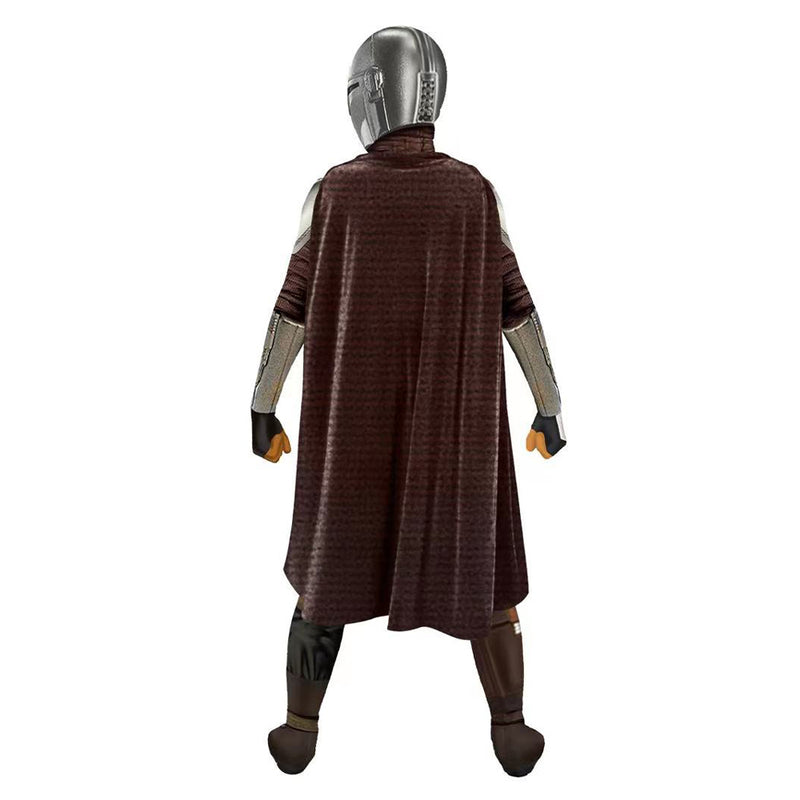 Wolyzz MANDALORIAN Boys Combination With Cape Costume Suits Cosplay Masquerade Halloween Carnival (130)