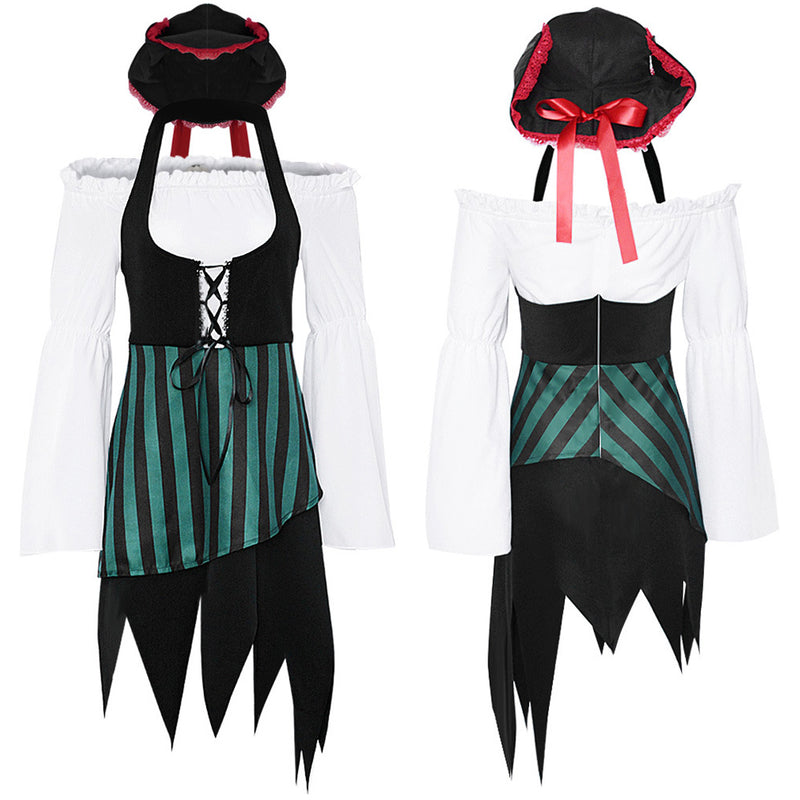 Women pirate Cosplay Costume Outfits Halloween Carnival Suit