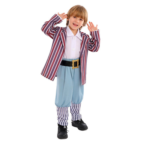 VeeGet Wonka Movie Oompa Loompa Kids Children Cosplay Costume Outfits Halloween Hoilday Carnival Suit BoysKidsCostume