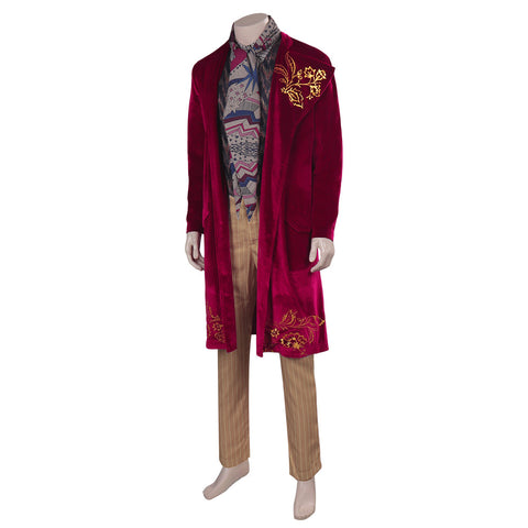 Wonka Wonka full set Cosplay Costume Outfits Halloween Carnival Suit Willy Wonka Cosplay Costume Outfits Halloween Carnival Suit