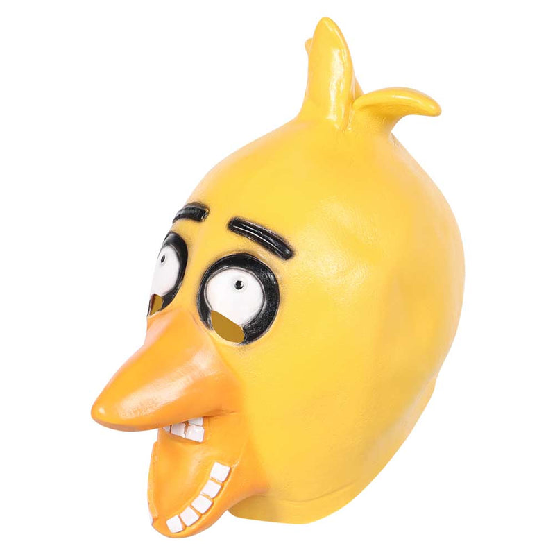 Yellow Chicken FNAF Mask Cosplay Latex Masks Helmet Masquerade Halloween Party Costume Props Chica LATEX MASK cosplay