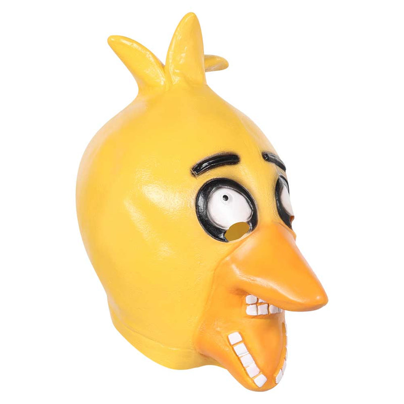 Yellow Chicken FNAF Mask Cosplay Latex Masks Helmet Masquerade Halloween Party Costume Props Chica LATEX MASK cosplay