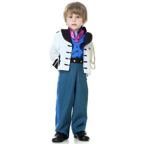 YuDanae Prince Hans Charming Costume Prince Dress up Medieval Royal Prince Outfit Costume for Toddler Kids Boys Aged 3-10