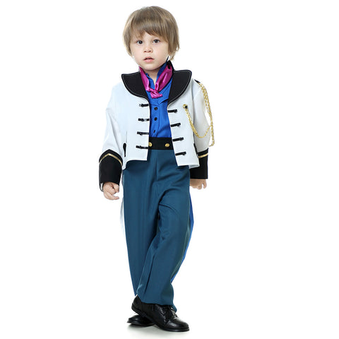 YuDanae Prince Hans Charming Costume Prince Dress up Medieval Royal Prince Outfit Costume for Toddler Kids Boys Aged 3-10