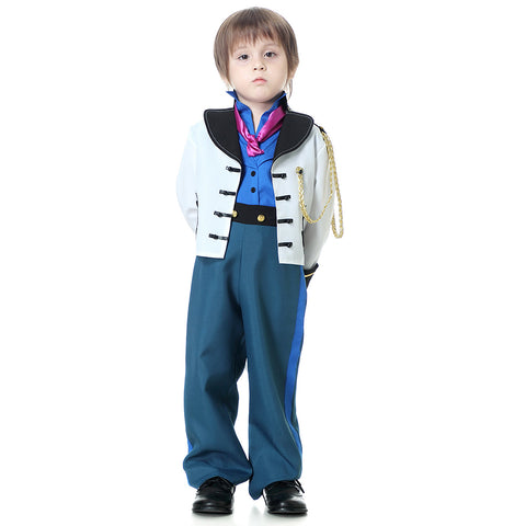 YuDanae Prince Hans Charming Costume Prince Dress up Medieval Royal Prince Outfit Costume for Toddler Kids Boys Aged 3-10