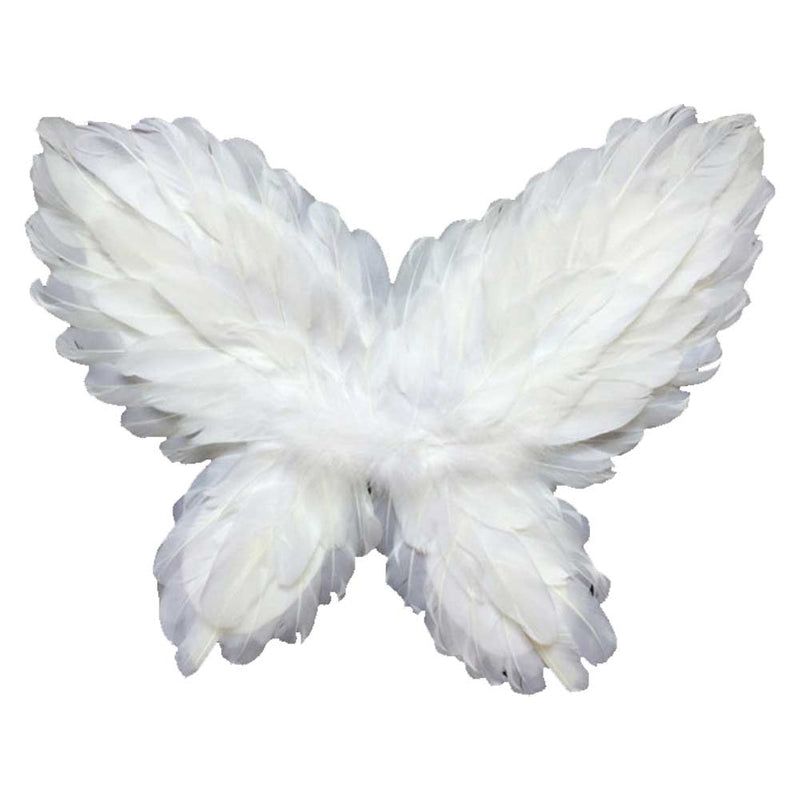 [YuraYura] Angel cosplay angel disguise angel wing demon feather costume with cherub feather cosplay Halloween costume angel demon feather party stage props make-up photography wing (E)