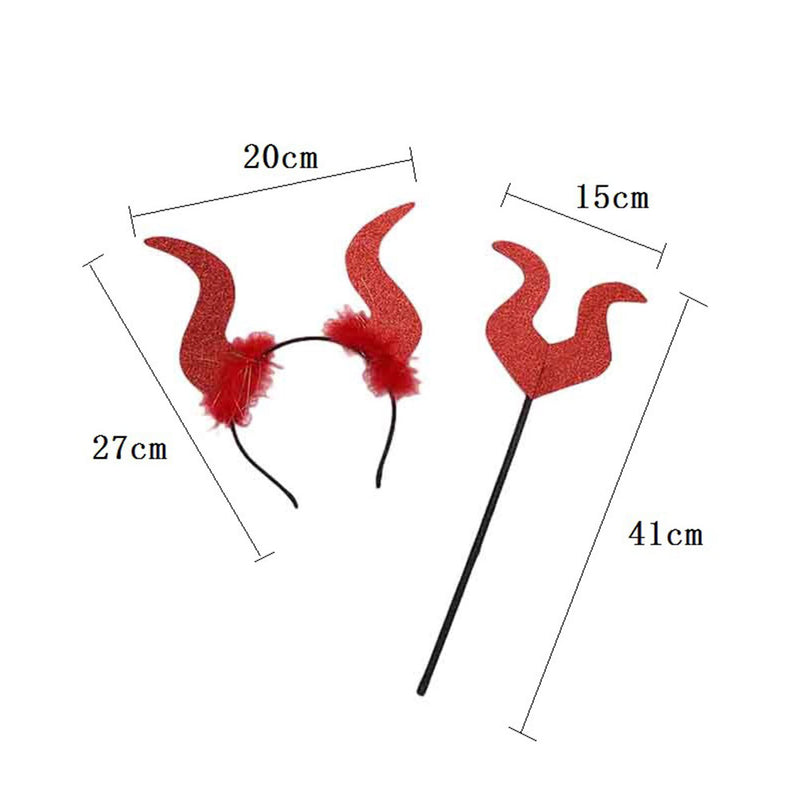 [YuraYura] Devil's Feather Devil Partset Little Devil Transformation Horn Feather Tail Cosplay Wings Casualty Steak Halloween Christmas Cosplay Props Costume Feather Steam Photography Costume 