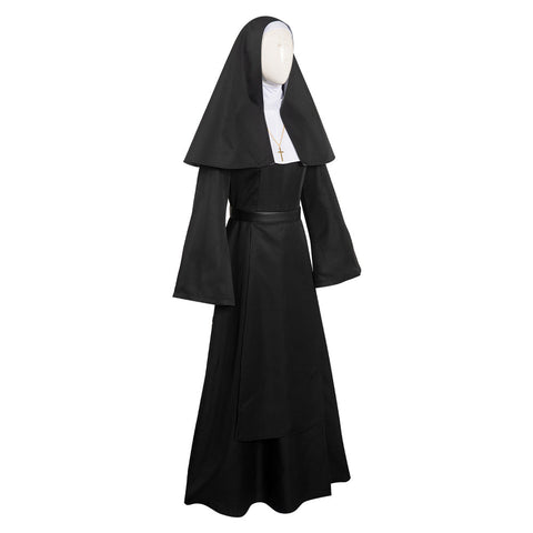 The Nun Black Outfits Halloween Carnival Suit Cosplay Costume