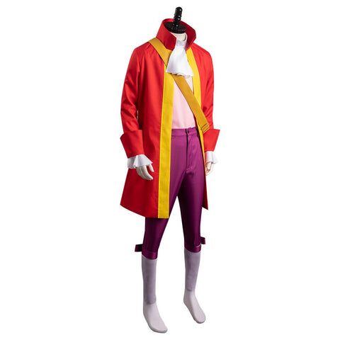 Anime Peter Pan Captain Hook Cosplay Costume Halloween Carnival Party Disguise Suit