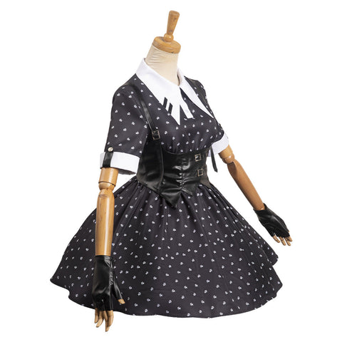 Wednesday Addams Lolita Dress Outfits Halloween Carnival Party Suit
