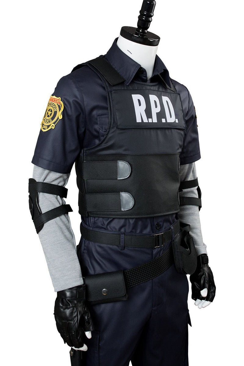 Video Game Resident Evil 2 Remake Re Leon Scott Kennedy Outfit Cosplay Costume