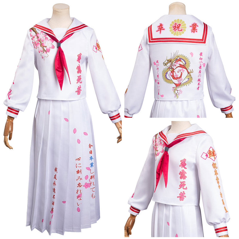 Bosozoku Cosplay Costume Japanese School Uniform Skirts Outfits Halloween Carnival Suit