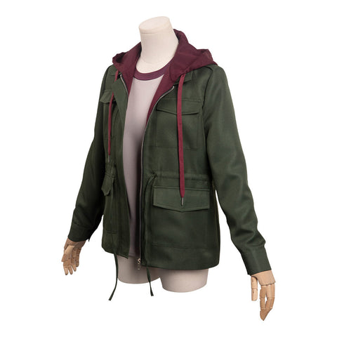 The Last of Us - Ellie Cosplay Costume Green Coat Outfits Halloween Carnival Party Suit