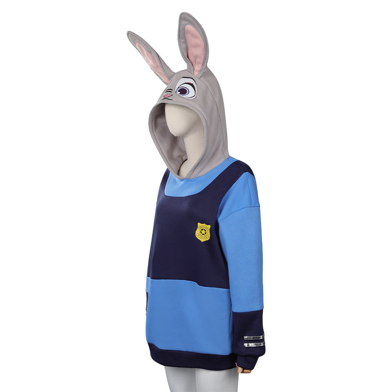 Adult Zootopia Judy Original Design Cosplay Costume Hoodies Sweatshirt Halloween Costume