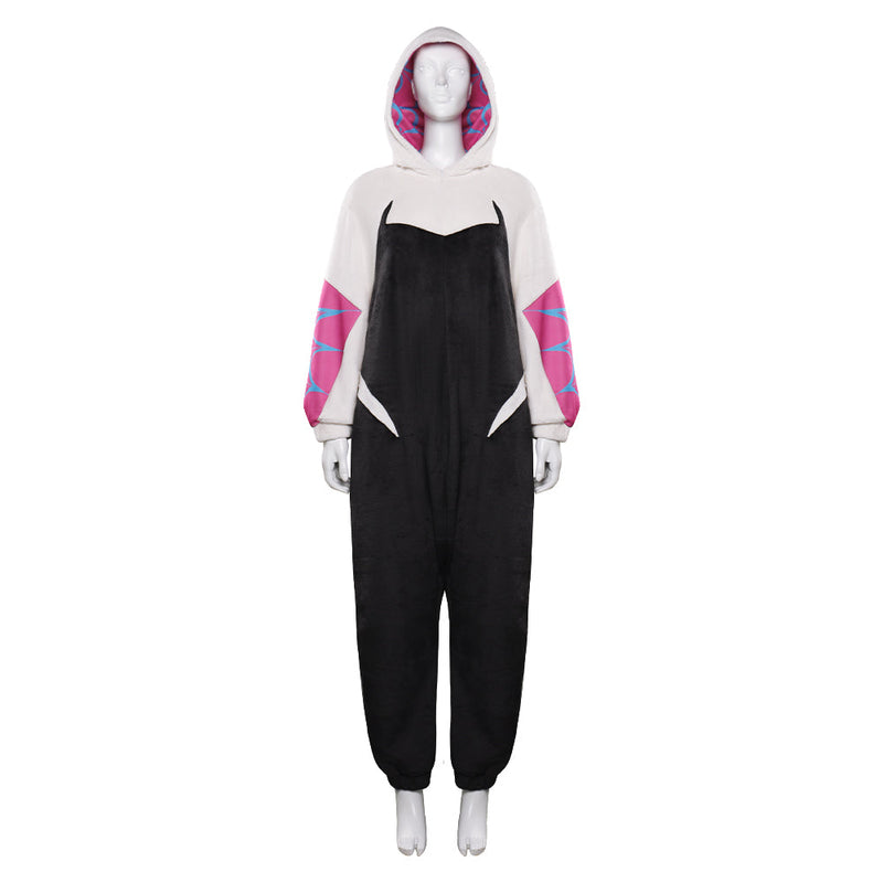 Spider-Man: Across The Spider-Verse Gwen Stacy Cosplay Costume Pajamas Adult Sleepwear Clothes Outfits