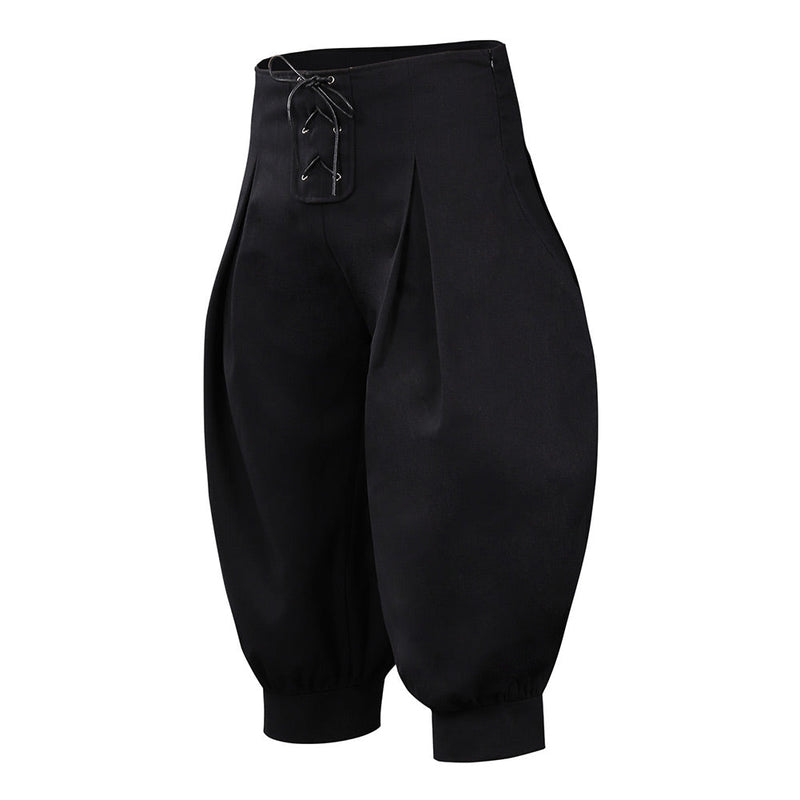 Medieval Renaissance Viking Cosplay Pants Harem Cropped Trousers