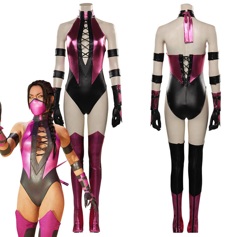 Mortal Kombat Mileena Cosplay Costume Jumpsuit Outfits Halloween Carnival Suit