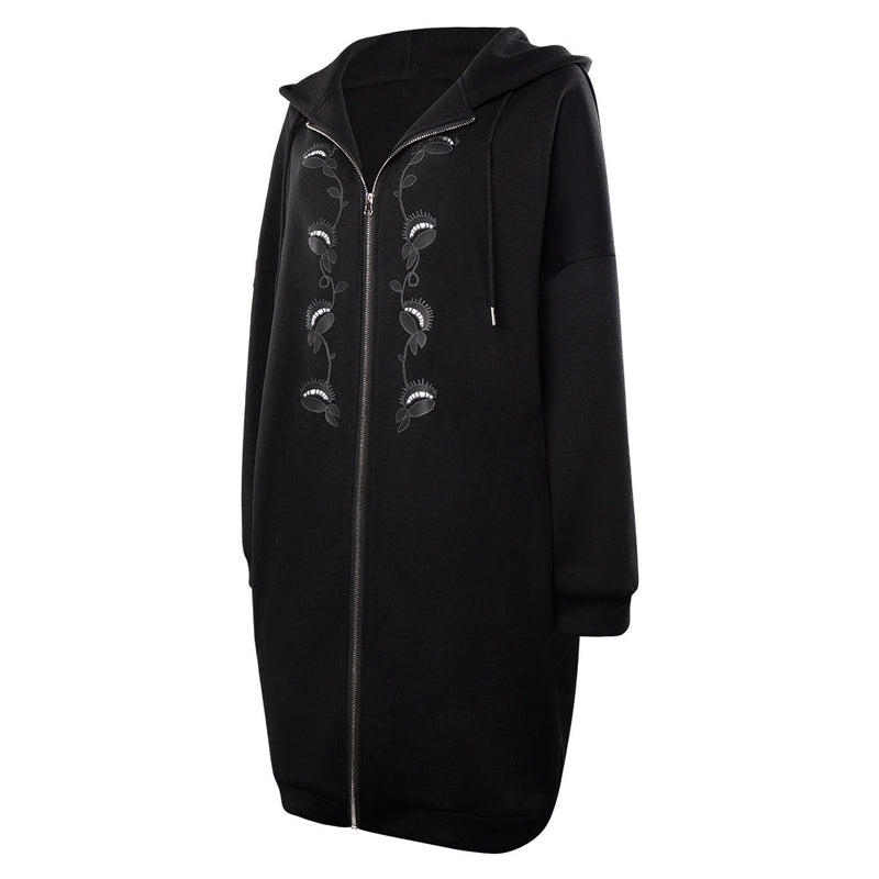 Wednesday (2022) Wednesday Addams Black Coat Cosplay Costume Long Coat Outfits