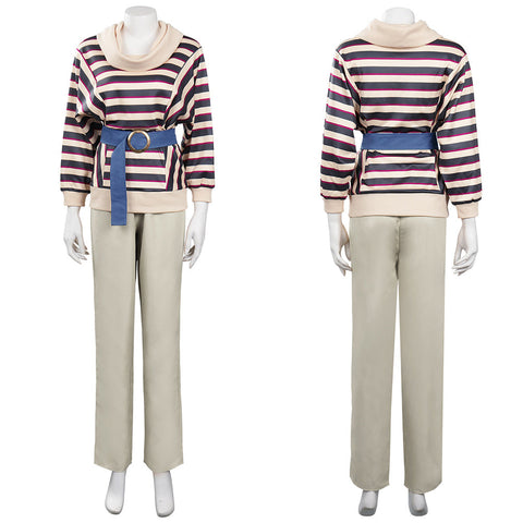 Stranger Things Season 4 (2022) Nancy Wheeler Top Pants Cosplay Costume Outfits