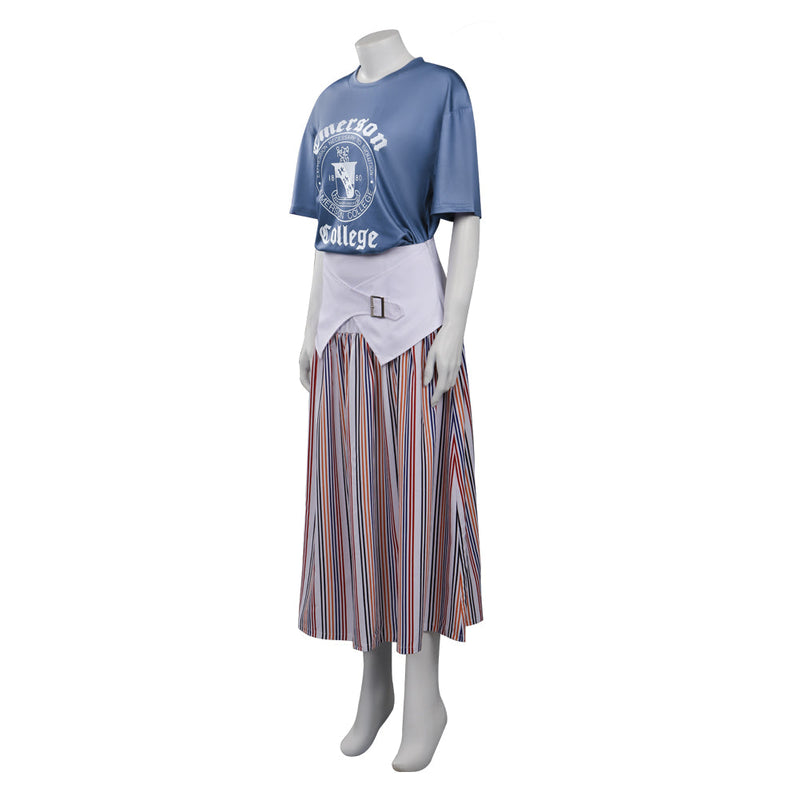 Stranger Things Season 4 (2022) Nancy Wheeler Shirt Skirt Cosplay Costume Outfits Halloween Carnival Suit