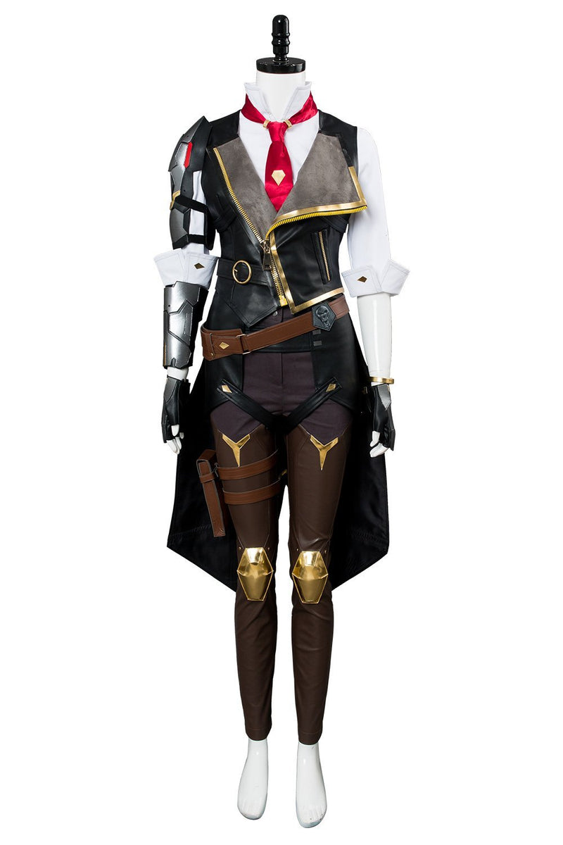 Overwatch Ashe Elizabeth Caledonia Outfit Halloween Carnival Suit Cosplay Costume
