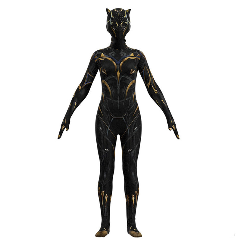 Women Black Panther：Wakanda Forever Cosplay Costume Jumpsuit Outfits Halloween Carnival Suit