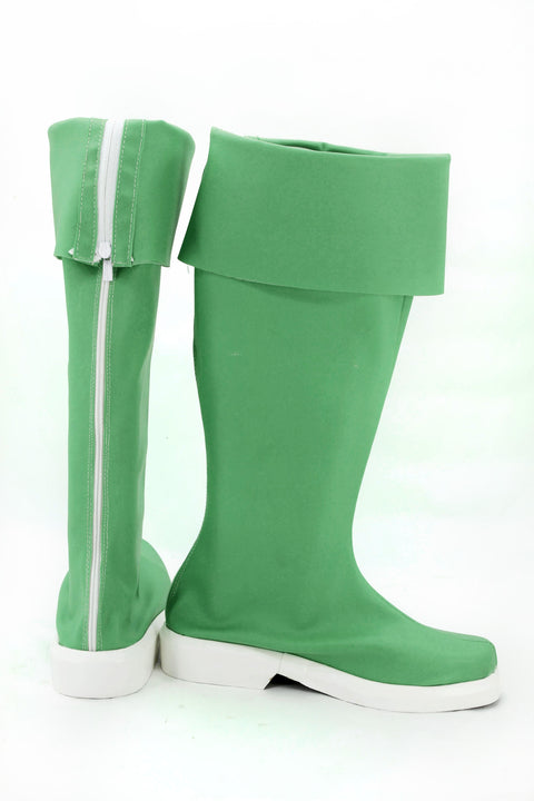 Cute High Earth Defense Club LOVE! Defense Club Atsushi Kinugawa Light Green Boots Cosplay Shoes