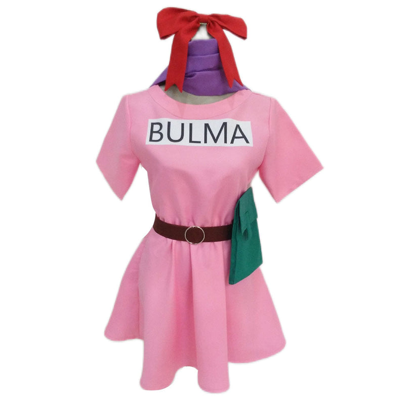 Dragon Ball Bulma Cosplay Costume Dress Accessories Outfits Halloween Carnival Suit