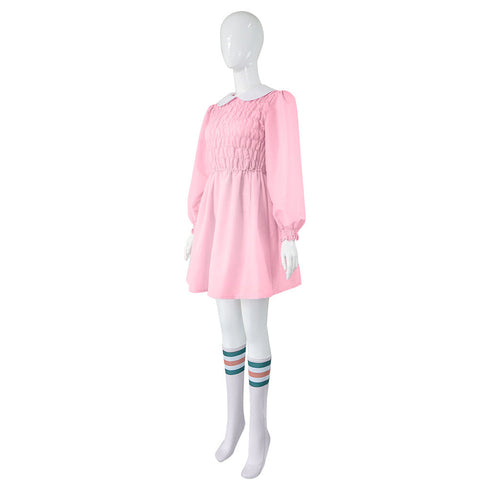 Stranger Things Season 1 Eleven/11 Cosplay Costume Dress Outfits Halloween Carnival Suit