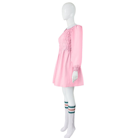 Stranger Things Season 1 Eleven/11 Cosplay Costume Dress Outfits Halloween Carnival Suit