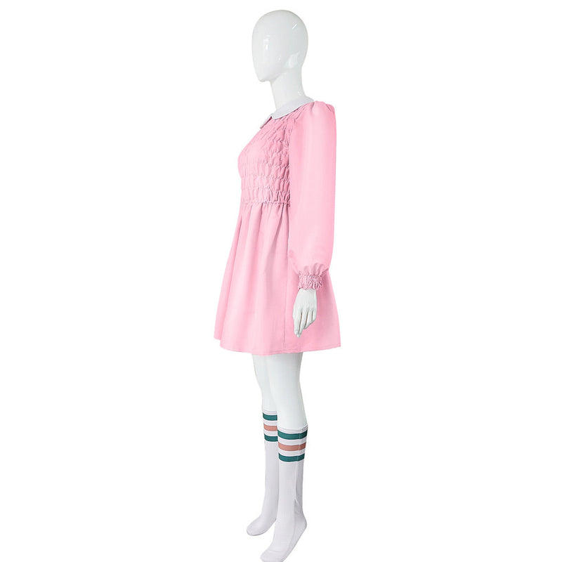 Stranger Things Season 1 Eleven/11 Cosplay Costume Dress Outfits Halloween Carnival Suit