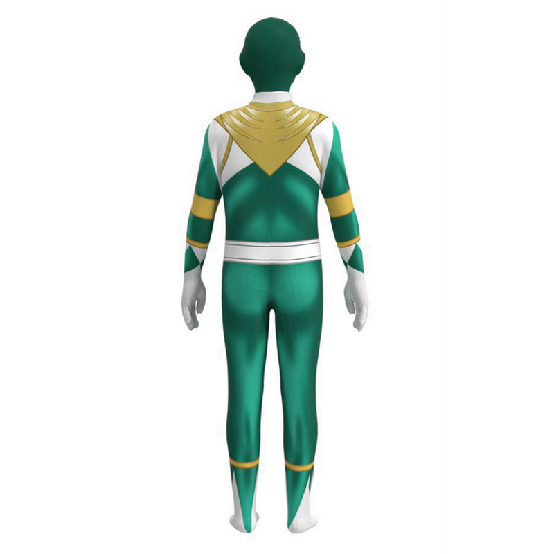 Kids Children Mighty Morphin Power Rangers Tommy Cosplay Costume Halloween Carnival Suit