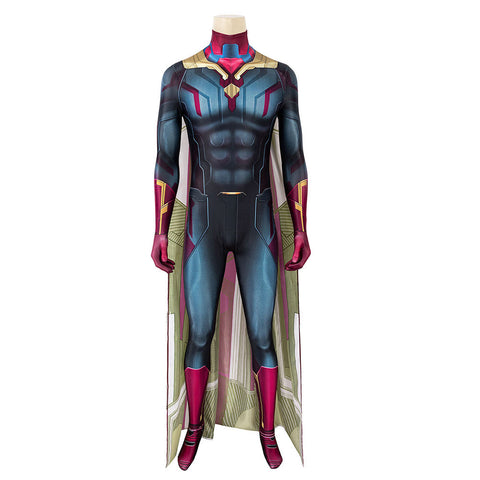 Avengers: Infinity War Vision Cosplay Costume Outfits Halloween Carnival Suit