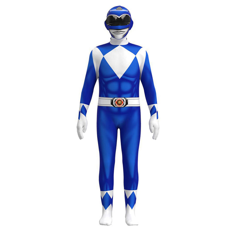 Kids  Mighty Morphin Power Rangers Billy Cosplay Costume Halloween Carnival Suit
