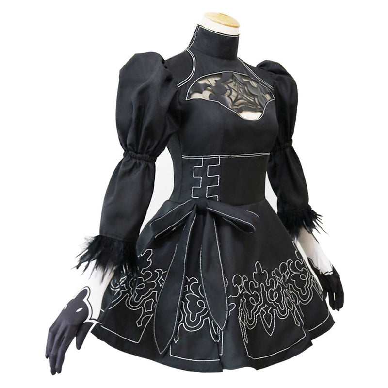 NieR:Automata - 2B Cosplay Costume Dress  Outfits Halloween Carnival Suit