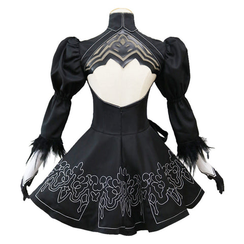 NieR:Automata - 2B Cosplay Costume Dress  Outfits Halloween Carnival Suit