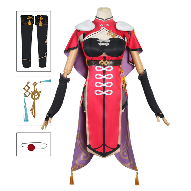 Genshin Impact Beidou Cosplay Costume Dress Outfits Halloween Carnival Suit