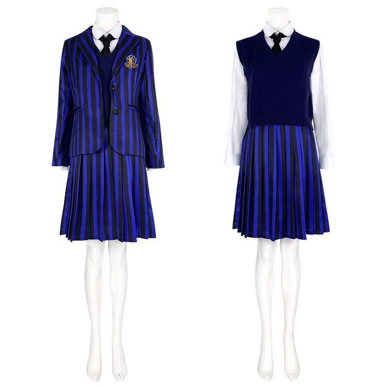 Wednesday 2022 Enid Sinclair Cosplay Costume Nevermore Academy Uniform Dress Shirt Coat Outfit