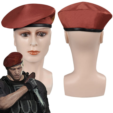 Resident Evil 4 Remake Jack Krauser Cosplay Hat Cap Costume Accessoreis Halloween Carnival Prop