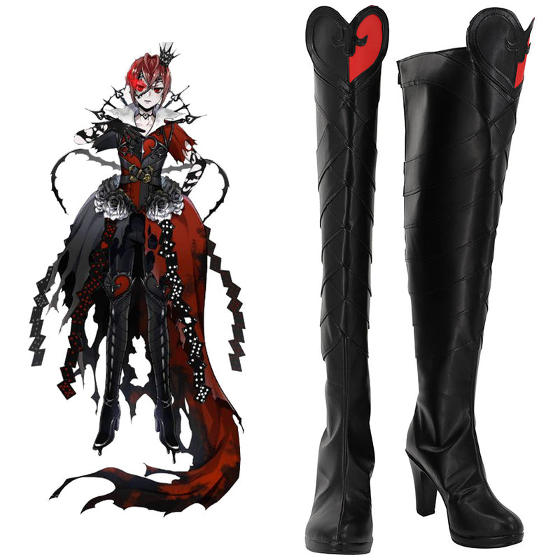 Twisted-Wonderland Riddle Cosplay Shoes Boots Halloween Costumes Accessory Custom Made