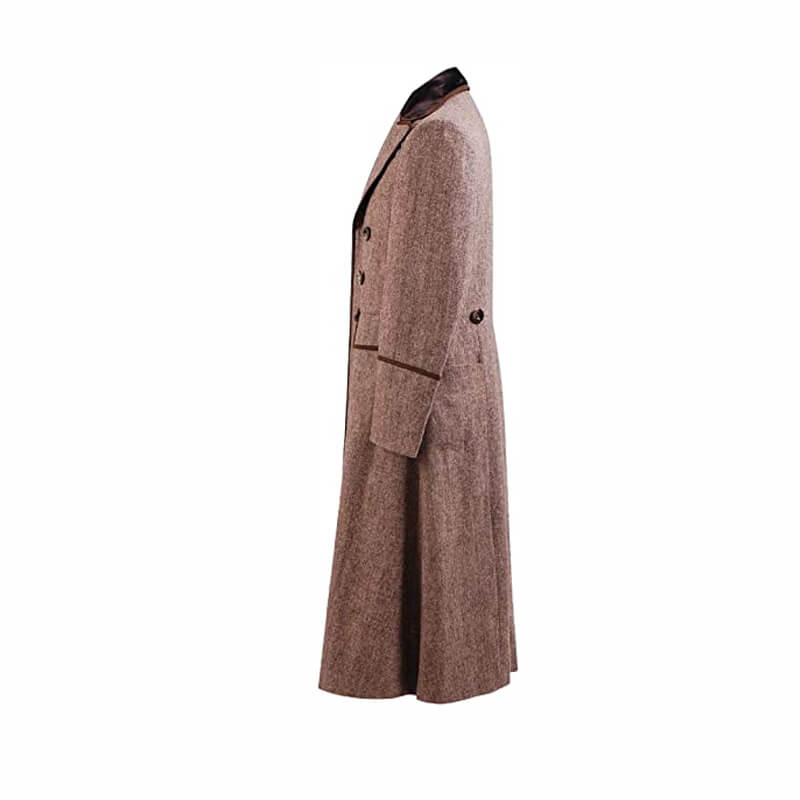 Doctor Who Fourth 4th Doctor Brown Coat Costume For Halloween Cosplay