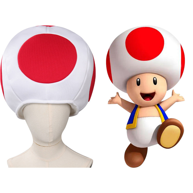 Kids The Super Mario Bros. Toad Cosplay Hat Cap Winter Halloween Carnival Party Costume Props Xmas Gifts