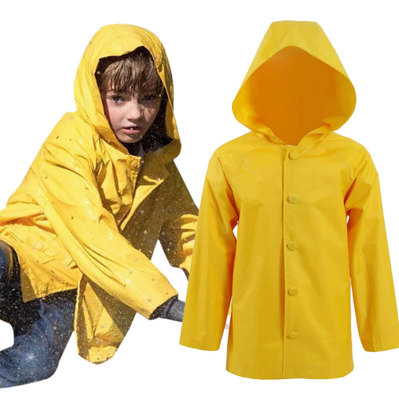 Stephen King's It Georgie Denbrough Yellow Raincoat Jacket Cosplay Costume